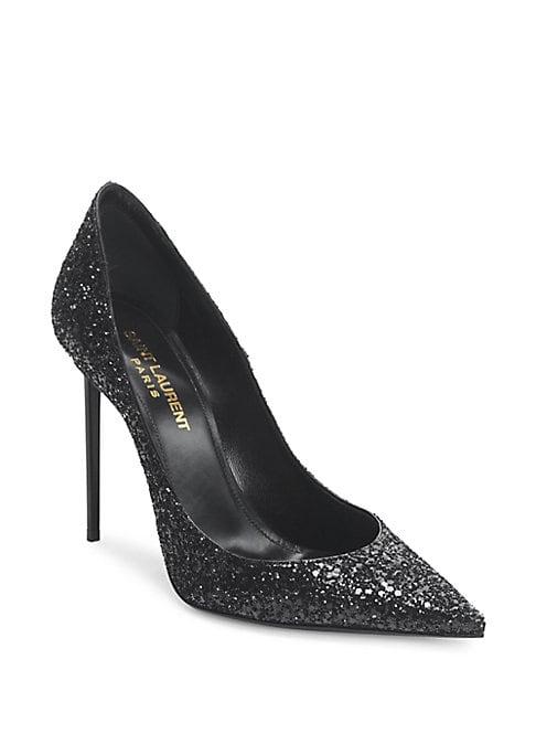 Saint Laurent Zoe Glitter Pumps