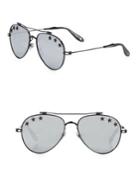 Givenchy Stars 58mm Reflective Aviator Sunglasses