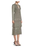 Alexis Junino Tiered Ruffle Printed A-line Dress