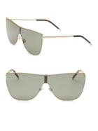 Saint Laurent Evolution 99mm Shield Sunglasses