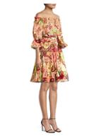 Etro Paisley Off-the-shoulder Fit-&-flare Dress