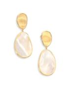 Marco Bicego Lunaria Mother-of-pearl & 18k Yellow Gold Drop Earrings
