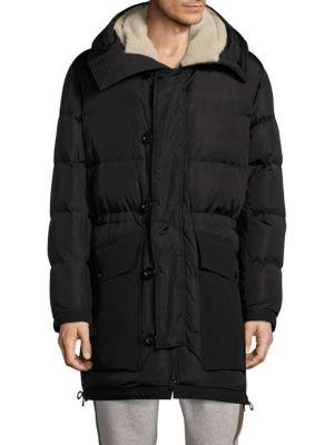 Moncler Loic Sheep Fur Hooded Puffer Jacket | LookMazing