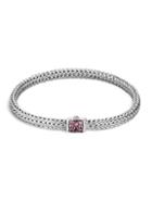 John Hardy Classic Chain Pink Spinel & Sterling Silver Extra-small Bracelet