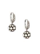 John Hardy Dot Silver Sphere Drop Earrings