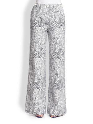 Etro Paisley-print Wide-leg Pants