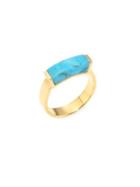 Monica Vinader Linear Turquoise Ring