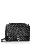 Rebecca Minkoff Edie Bead-chain Leather Flap Shoulder Bag