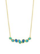 Gurhan Pointelle Hue Opal Bar 22k And 24k Gold Necklace