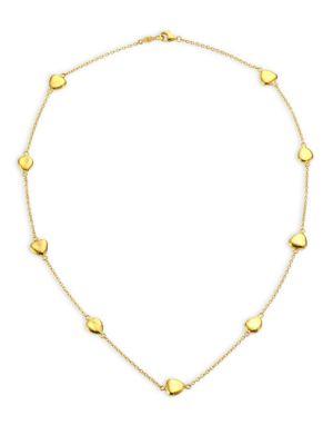 Gurhan 22k Gold Pebble Station Necklace