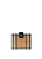 Burberry Vintage Check & Leather Folding Wallet