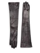 Saks Fifth Avenue Collection Silk Lined Leather Gloves