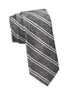 Saks Fifth Avenue Collection Paisley Stripe Tie