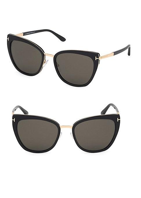 Tom Ford Eyewear Simona 57mm Cateye Sunglasses