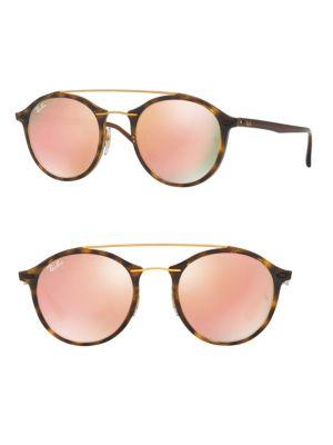 Ray-ban Phantos Double-bridge Mirrored Sunglasses