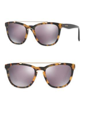 Valentino Rockloop 54mm Mirrored Square Sunglasses