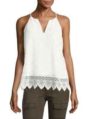 Joie Ember Lace Silk Top