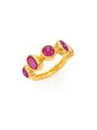 Gurhan Amulet Hue Ruby & 24k Yellow Gold Ring
