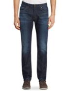 Armani Collezioni Straight-fit Aj Mid Wash Jeans