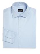 Giorgio Armani Textured Regular-fit Dress Shirt