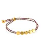 Monica Vinader Linear Bead Friendship Bracelet/rainbow