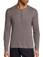 John Varvatos Long Sleeve Henley Sweater