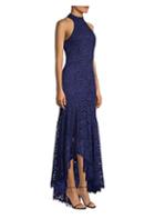 Shoshanna Grazie Lace High-low Gown
