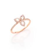 Meira T Diamond, White Topaz & 14k Rose Gold Ring