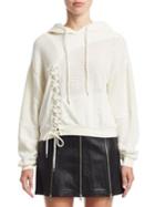 Mcq Alexander Mcqueen Lace-up Patch Hoodie