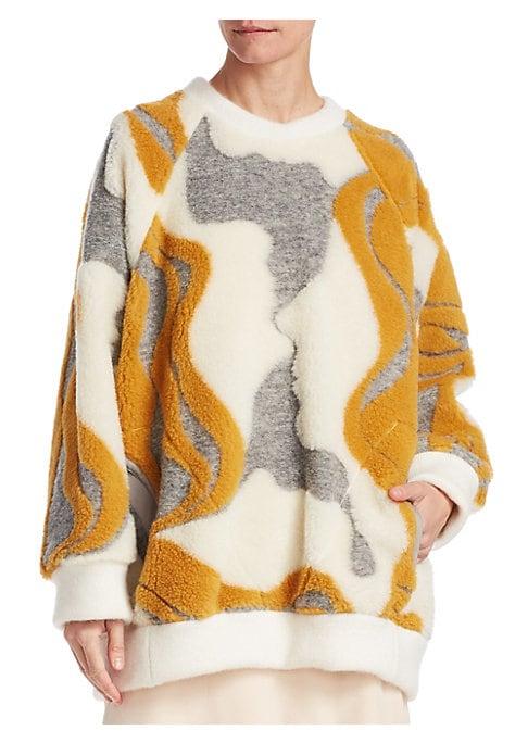 Chloe Jacquard Long-sleeve Sweater