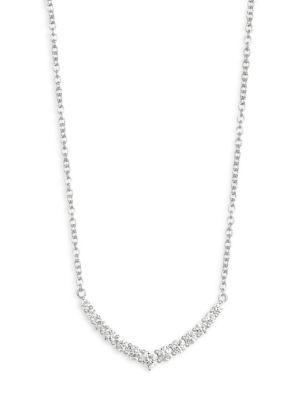 Anita Ko 18k Gold & Diamond Curve Necklace