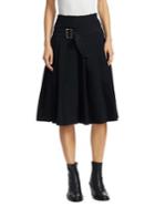 Comme Des Garcons Belted Pleated Skirt