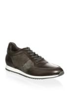 To Boot New York Lenox Mixed Media Trainer Leather Sneakers
