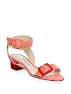 Jimmy Choo Patchwork Suede Sandals