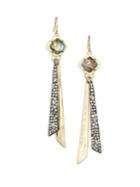 Alexis Bittar Elements Crystal & 10k Yellow Gold Tassel Earrings