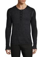 John Varvatos Knitted Long Sleeve Sweater