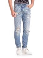 Pierre Balmain Distressed Slim-fit Jeans