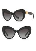 Dolce & Gabbana Dg6122 Faceted 52mm Cat Eye Sunglasses