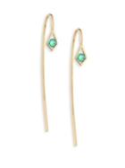 Ron Hami Paradise Emerald & 18k Yellow Gold Threader Earrings