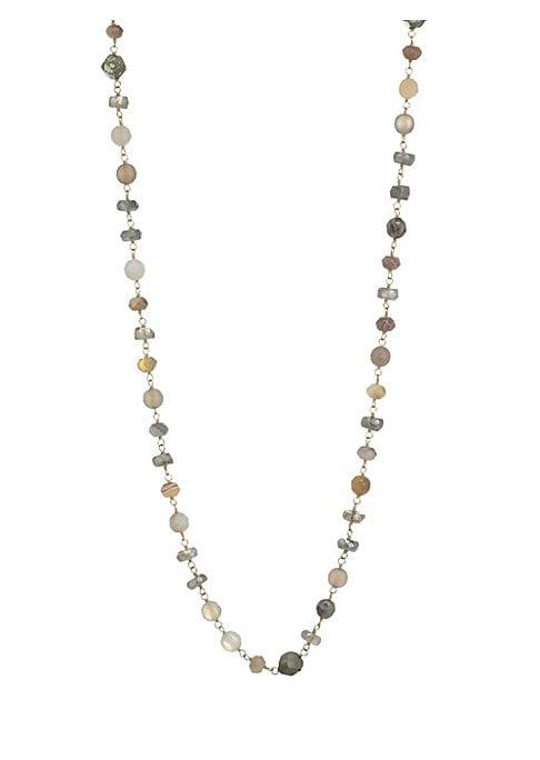 Chan Luu Botswana Agate Layered Necklace