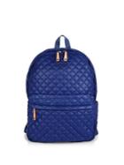 Mz Wallace Metro Medium Quilted Oxford Nylon Backpack