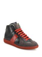 Maison Margiela Lace-up Leather Sneakers