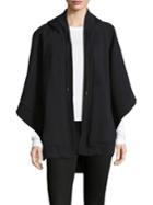 Burberry Embroidered Jersey Open-front Poncho