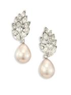 Kenneth Jay Lane Crystal & Faux-pearl Drop Earrings