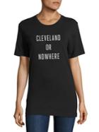 Knowlita Cleveland Or Nowhere Cotton Graphic Tee