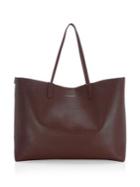 Alexander Mcqueen Large Leather Shopper Tote Bag