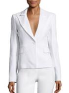 Michael Kors Collection Solid Notched Jacket