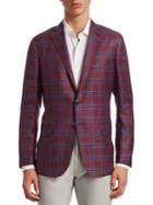 Saks Fifth Avenue Collection Plaid Check Sportcoat