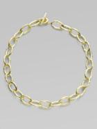 Ippolita Glamazon 18k Yellow Gold Mini Bastille Link Chain Necklace