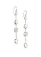 Ippolita Classico Sterling Silver Onda Linear Chain Earrings